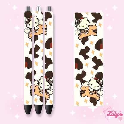 Cartoon & Movie Custom Glitter Resin Pens – Choose Your Wrap & Glitter