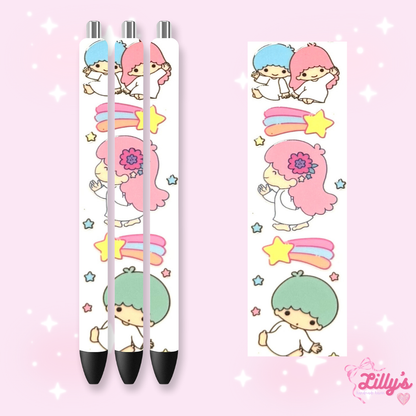 Cartoon & Movie Custom Glitter Resin Pens – Choose Your Wrap & Glitter