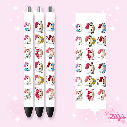 Cartoon & Movie Custom Glitter Resin Pens – Choose Your Wrap & Glitter