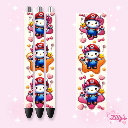 Cartoon & Movie Custom Glitter Resin Pens – Choose Your Wrap & Glitter