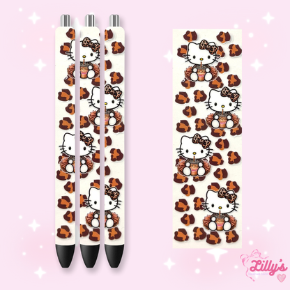 Cartoon & Movie Custom Glitter Resin Pens – Choose Your Wrap & Glitter