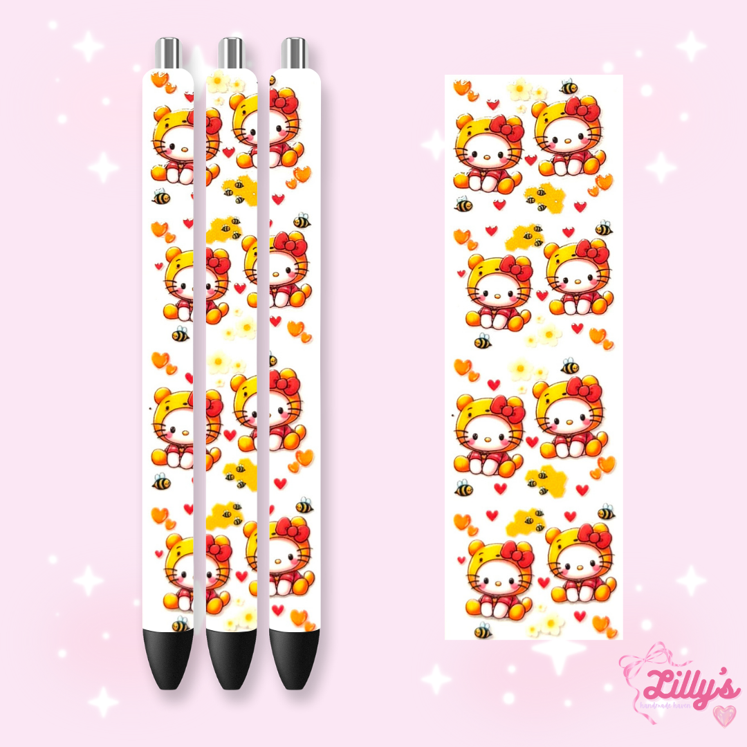 Cartoon & Movie Custom Glitter Resin Pens – Choose Your Wrap & Glitter