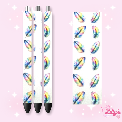 Girly, Bows, Mama & Dog Custom Glitter Resin Pens – Choose Your Wrap & Glitter