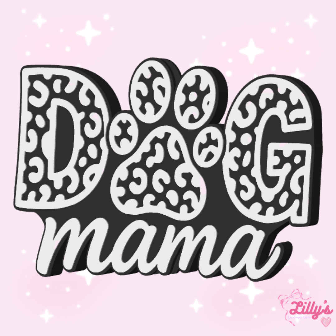 Dog Mama Straw Topper