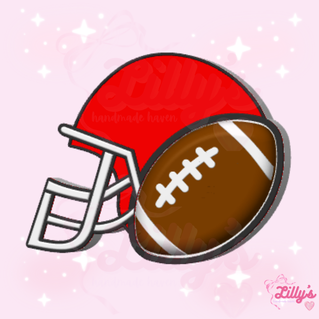 Football Helmet Fidget Clicker Keychain