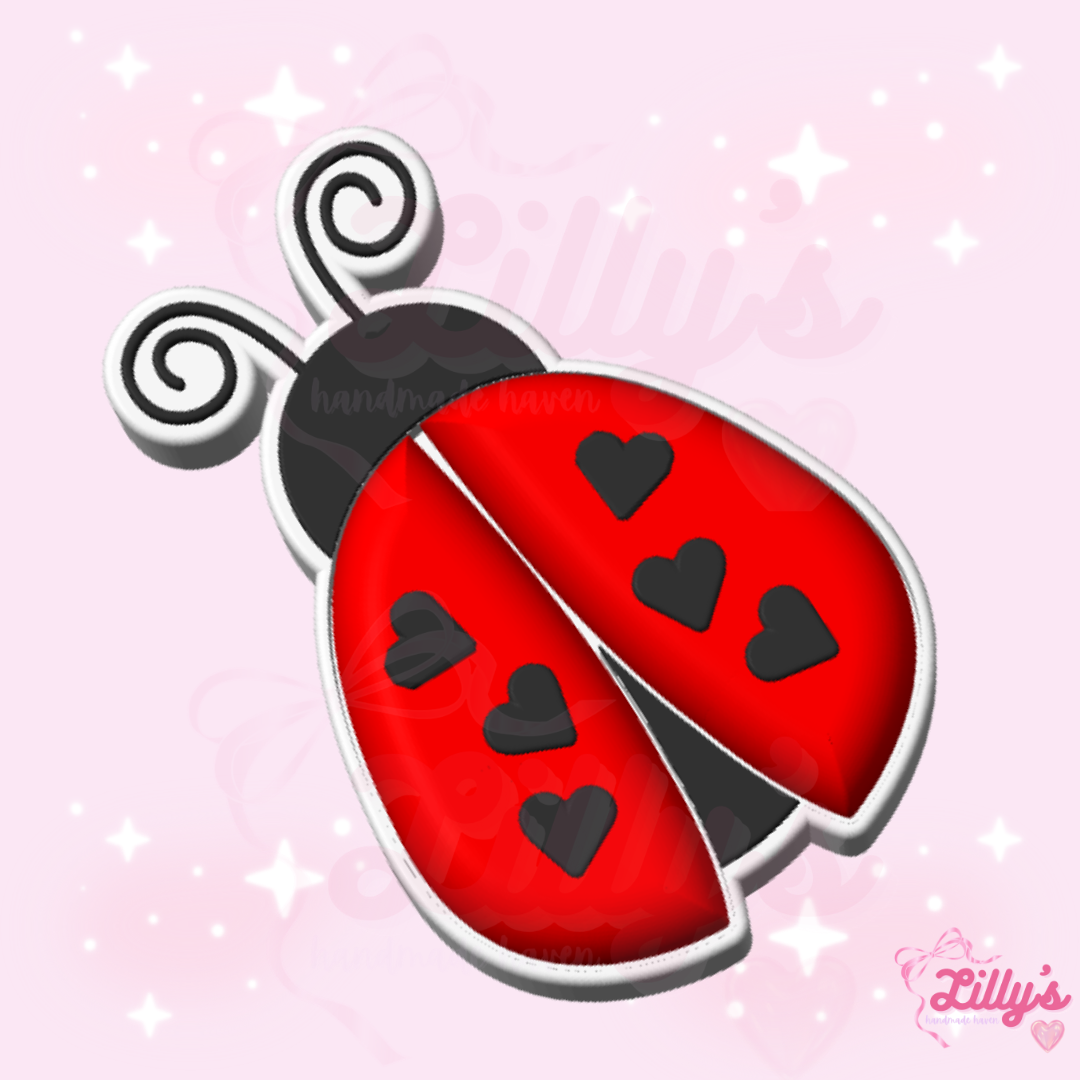 Ladybug Fidget Double Clicker Keychain