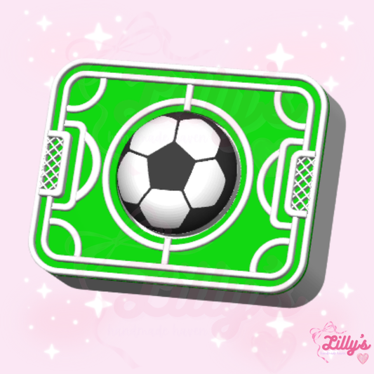Soccer Field Fidget Clicker Keychain