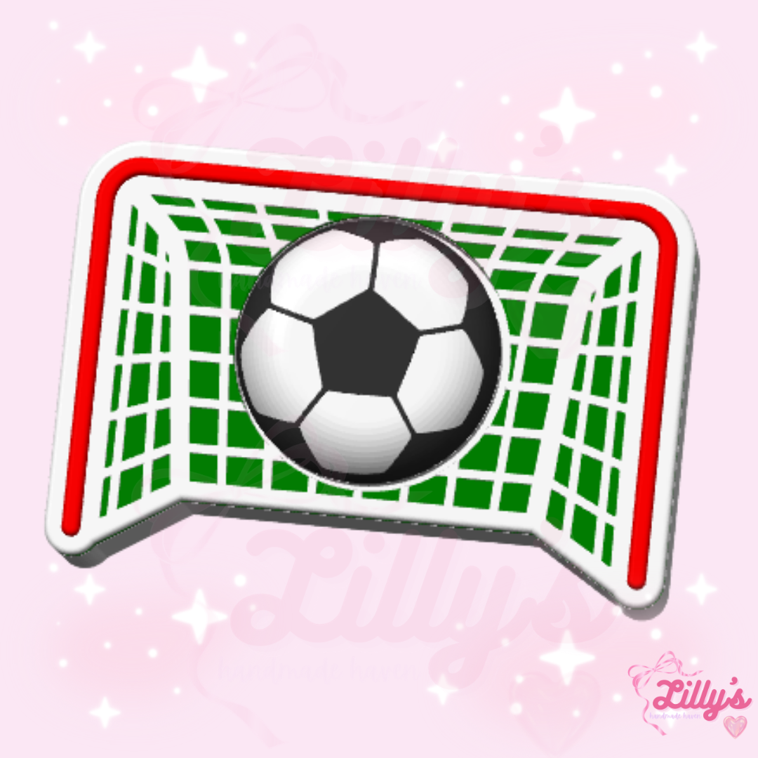 Soccer Net Fidget Clicker Keychain