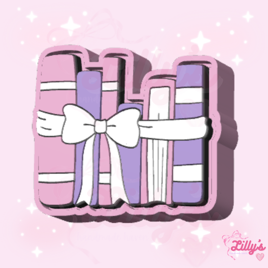 Girly Books Clicker Keychain