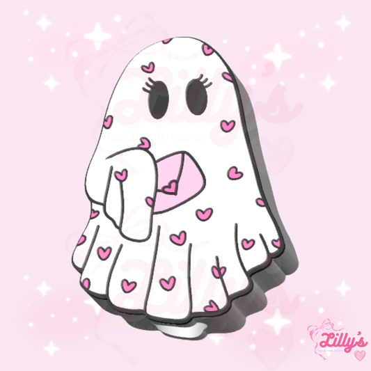 Love Letter Ghost Straw Topper