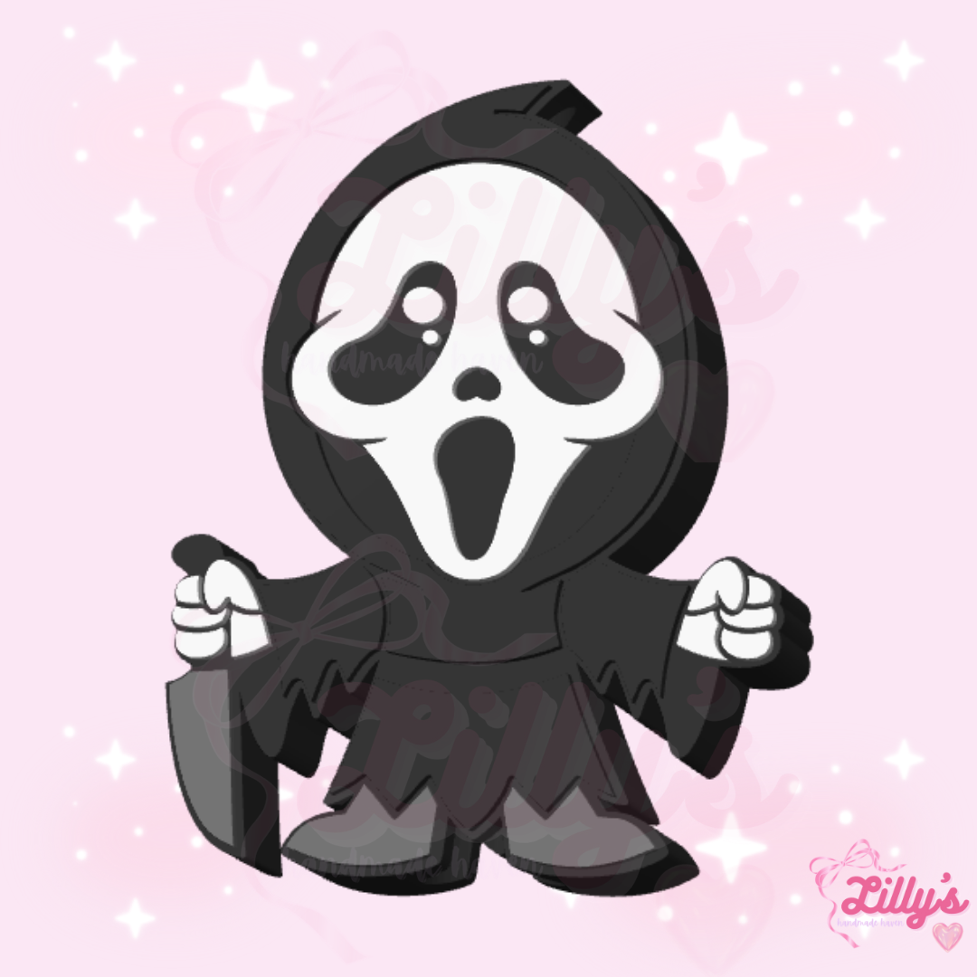 Cute Cat Baby Ghost Face Straw Topper