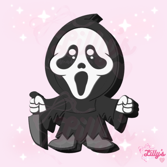 Cute Cat Baby Ghost Face Straw Topper
