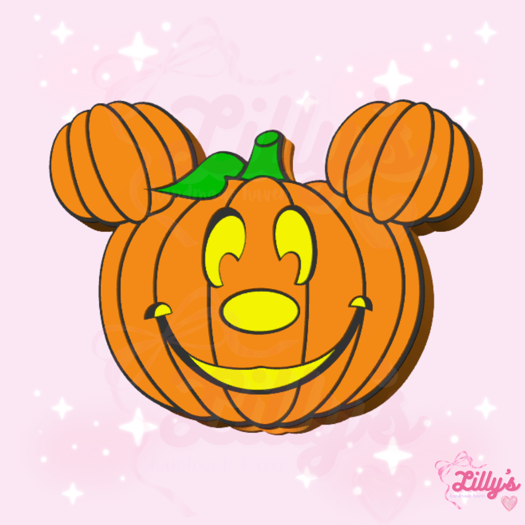 Boy Mouse Pumpkin Straw Topper