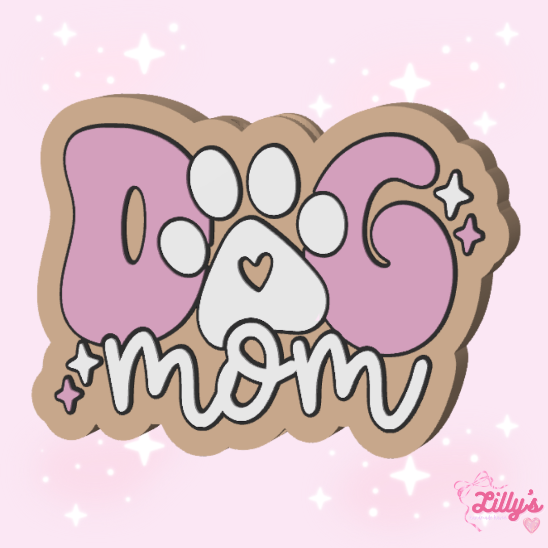 Dog Mom Straw Topper