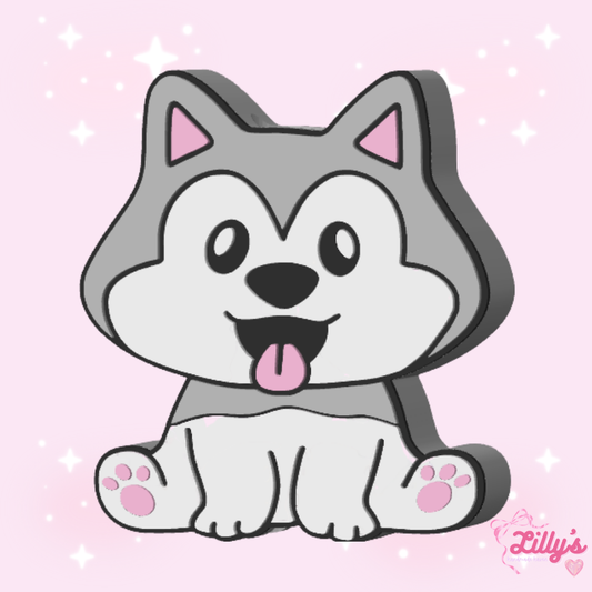 Husky Puppy Straw Topper