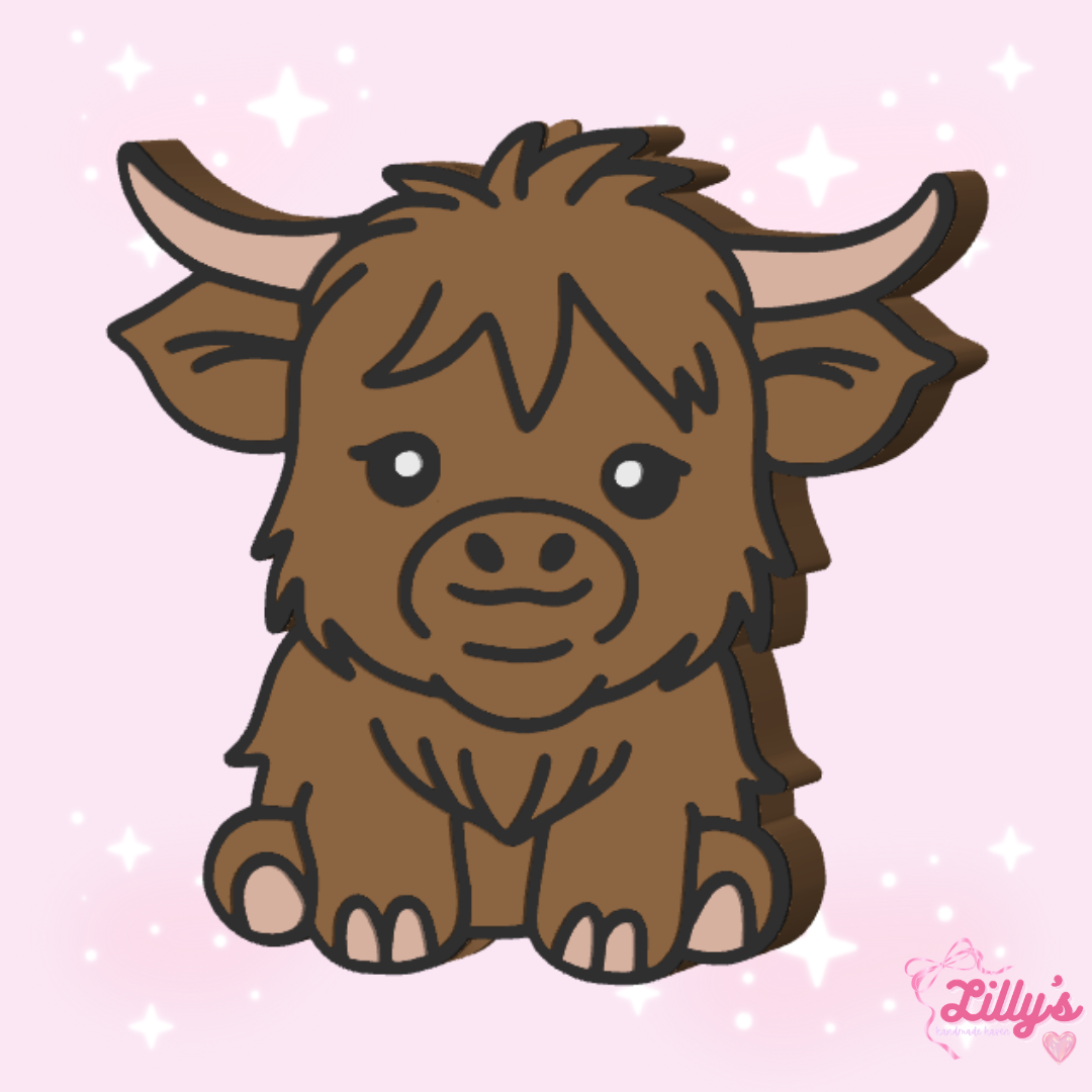 Cute Cow Straw Topper