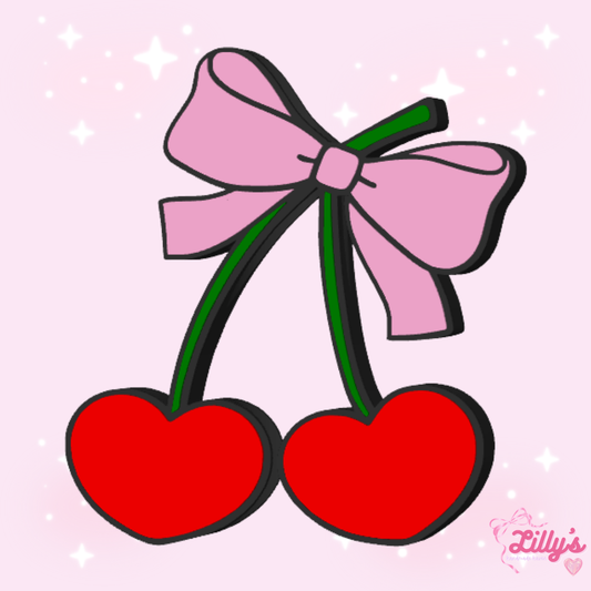 Cherry Coquette Straw Topper