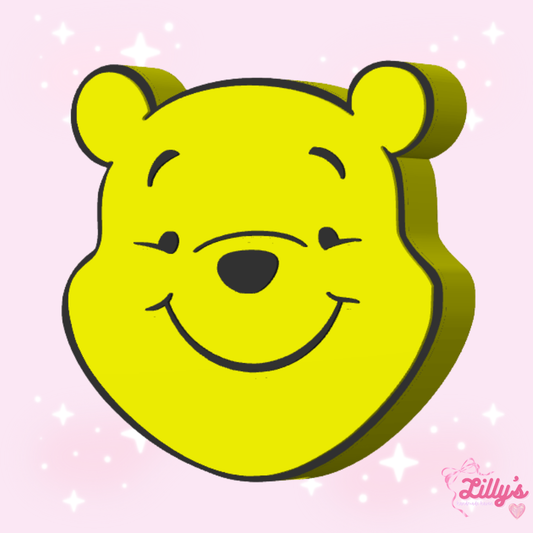 Hunny Bear Face Straw Topper