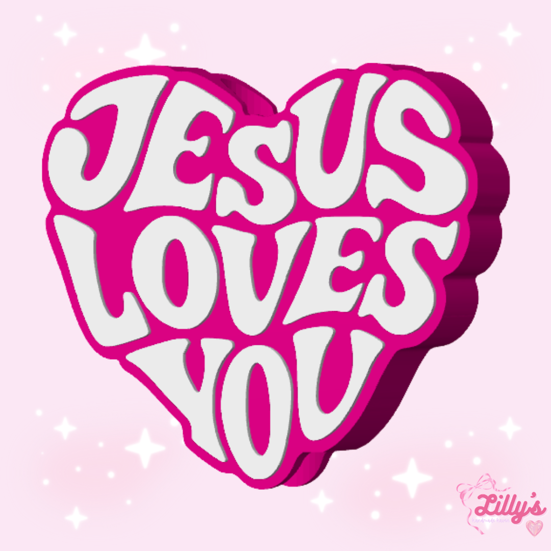 Jesus Loves You Straw Topper