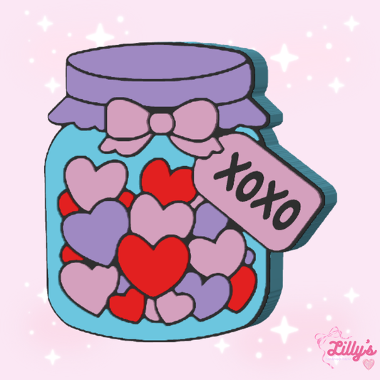Jar of Hearts Straw Topper