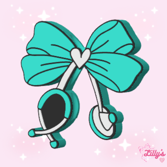 Coquette Stethoscope Straw Topper
