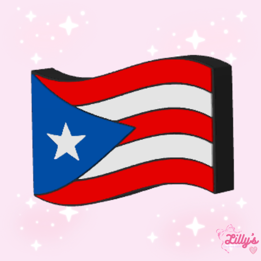 Puerto Rican Flag Straw Topper
